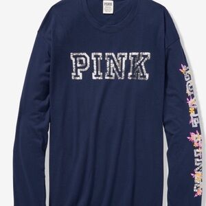 Pink long sleeve campus shirt